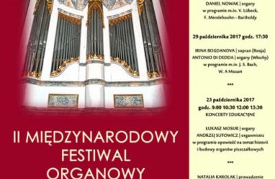 Program festiwalu Jesień organowa w Chełmcach 2017